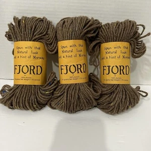 Fjord acrylic yarn 100% acrylic 50 gr #096 Blue/brown 04 - Picture 1 of 6