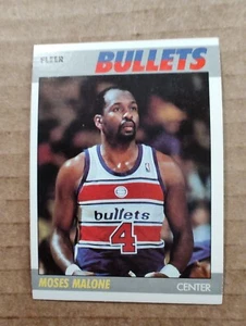 Tarjeta de baloncesto Moses Malone Washington Bullets 1987-88 Fleer #69 - Imagen 1 de 2