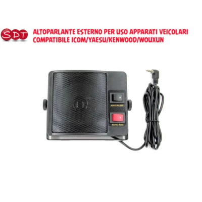 ALTOPARLANTE ESTERNO PER USO APPARATI VEICOLARI COMPATIBILE ICOM/YAESU/K - Immagine 1 di 3