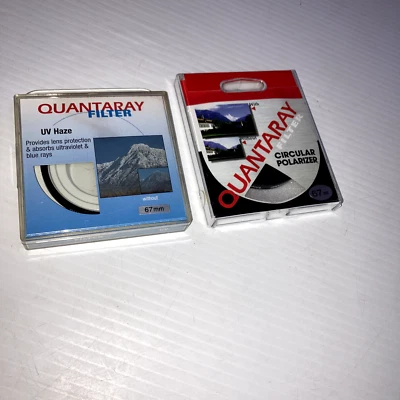 2 Quantaray 67mm Filters UVHaze Circular Polarized - Image 1 of 4