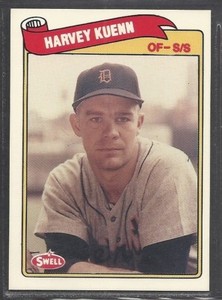 1989 Swell Baseball Greats - #9 - Harvey Kuenn - Detroit Tigers