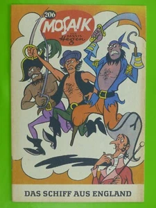 GERRYS Original Mosaik Digedags  Nr. 206  DAS SCHIFF AUS ENGLAND  Z.1-2  - Bild 1 von 7