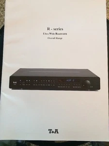 T + A elektroakustic R-Series Ultra Wide Bandwidth 10+ Page Catologue RARE!! - Picture 1 of 12