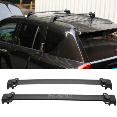 Fits 11-16 Jeep Compass Roof Rack Cross Bar OE Style Luggage Carrier - Aluminum - Image 1 of 4
