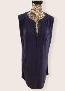 fresh produce tee shirt dress small, blue, sleeveless, knee length - Picture 1 of 10