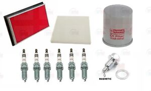 Tune Up Kit Air-Oil Filters+NGK Iridium Spark Plugs for Maxima - Altima - Quest