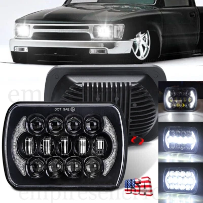 Самая яркая прямоугольная светодиодная фара 5x7 дюймов 7x6 дюймов дневные ходовые огни для пикапа Toyota - Изображение 1 из 4