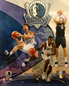 DALLAS MAVERICKS Dirk Nowitzki STEVE NASH Michael Finley 8X10 PHOTO Dallas Mavs - Picture 1 of 1