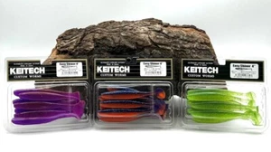 Keitech Easy Shiner 4 - 10cm 5g 3 Farben Gummiköder Gummifisch Köder UV Aktiv DA - Picture 1 of 9