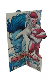 Superman Red Superman Blue DC Comics Cardboard Standee Display 1997 Promo - Picture 1 of 5