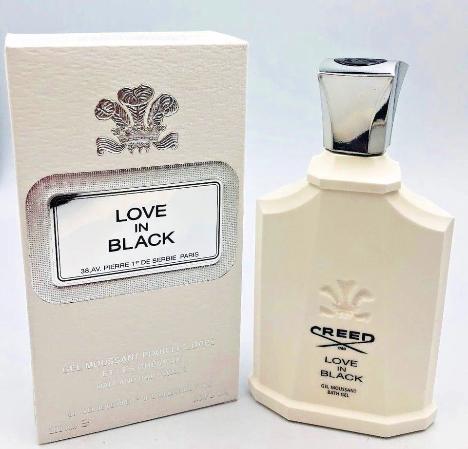 Gel de ducha Creed Love In Black lavado para cabello y cuerpo de Creed 200 ml / 6,8 oz - Nuevo en caja Foto 1 de 4