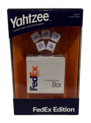 FedEx Federal Express Edition Yahtzee Dice Game Fed Ex (New) -SEALED - Image 1 of 4