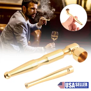 Handmade Brass Tobacco Smoking Pipe Brass Metal Smoking Gift Pipes - Picture 1 of 8