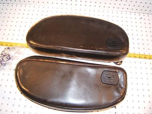 Mercedes Late W109,W100,W111 Brown LEATHER chrome front split Long 2 Armrest,T4 - Bild 1 von 12