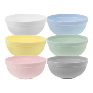  6 Pcs Home Rice Bowl Set Baby Child Kitchen Ware Breakfast Bowls - Picture 1 of 10