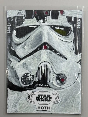 Topps Star Wars 2024 Hyperspace Storm Trooper Hoth Sketch 1/1 David Willingham - Image 1 of 3