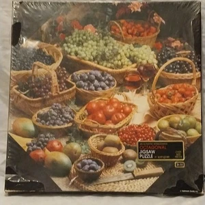 Springbok Delicious Delights Okta-Puzzle Jigsaw 500pc 20 3/8" Food VTG Octagon - Picture 1 of 4