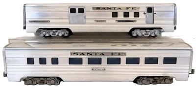 AMT Santa Fe Passenger Cars Extruded Aluminum Diner & 3407 Baggage RPO w/BOXES O - Image 1 of 4