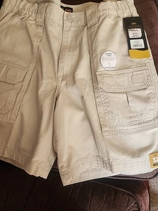 Lee pantaloncino cargo uomo taglia 32 kaki marrone vita flessibile elasticizzato  - Foto 1 di 9