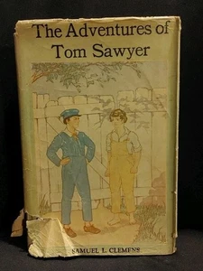 RARE The Adventures of Tom Sawyer by Samuel L. Clemens. Boys Prize Library Cover - Bild 1 von 4