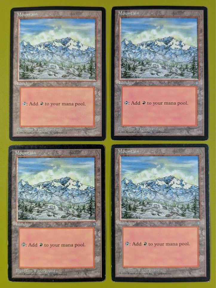 Mountain (340) x4 Ice Age 4x Playset Magic the Gathering MTG - Image 1 of 1
