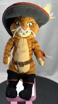 TY Beanie Baby 2007 Gato con Botas Shrek el Tercer Gato Peluche 8""  Foto 1 de 4