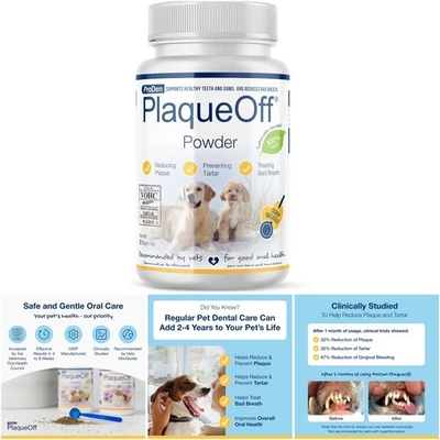 ProDen 猫狗斑块粉 - 呼吸清新剂 - 60 克口腔护理 — 第 1/4 张图片