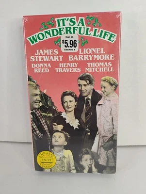 It's A Wonderful Life VHS 1987 Original Uncut Classic Goodtimes Video Vintage  - Image 1 of 4