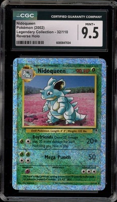 Pokemon Nidoqueen Legendary Coll. Reverse Holo Rare #32 CGC 9.5 - Image 1 of 2