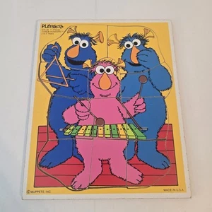 Vintage Muppets Playskool Wooden Puzzle 11pc Three Honkers - Picture 1 of 5