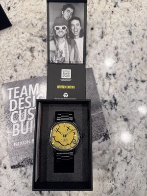 Nirvana Nixon Sentry Wobble Yellow Smiley Face Watch A14175273 NWT - Image 1 of 4