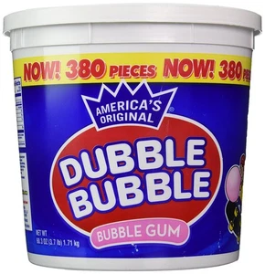 Dubble Bubble Tub, Original Flavor, 380-Count, 380 Count (Pack of 1), Pink - Picture 1 of 3