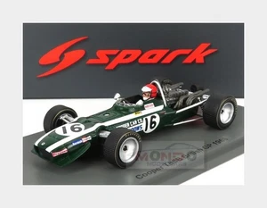 1:43 SPARK Cooper F1 T86B #16 English Gp 1968 R.Widdows Green White S6987 - Foto 1 di 2