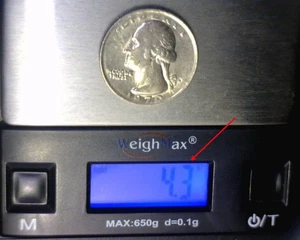 1970 D WASHINGTON QUARTER STRUCK ON A "DIME THICKNESS STOCK" U.S. ERROR COIN - Picture 1 of 7