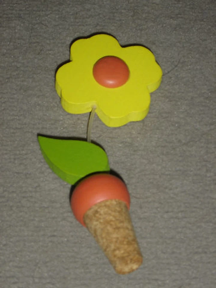 Bouchon bouteille liège - décoration  fleur - Neuf !!! - Photo 1/1