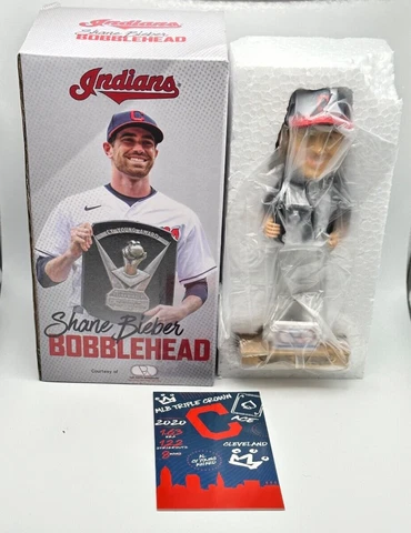 2021 Cleveland Indians Shane Bieber 2020 Cy Young Bobblehead Cover
