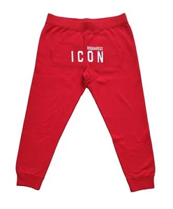 DSQUARED2 Pantalons De Survêtement Longs ICON Homme S79KA0001 Rouge - Imagen 1 de 5