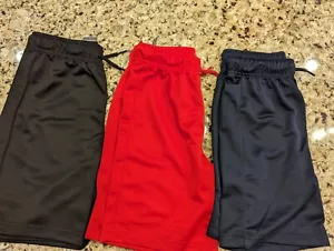 The Children's Place Boys 3-Pack Basketball Shorts 3-Pack Black Red Navy S 5/6 - Picture 1 of 19