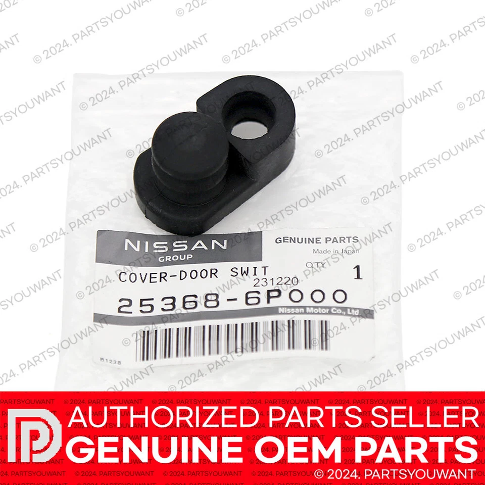 Cubierta de goma para interruptor de puerta original Nissan Infiniti OEM 25368-6P000 / 253686P000 Foto 1 de 4