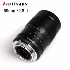 7artisans 60mm F2.8 II 1:1 Magnification Macro lens For Canon Nikon Z Sony E M43 - Picture 1 of 7