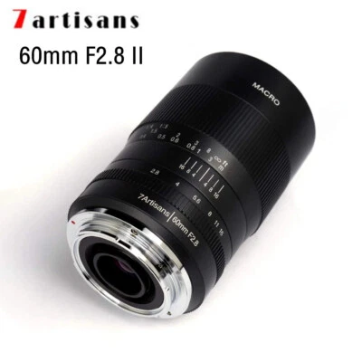 7artisans 60mm F2.8 II 1:1 Magnification Macro lens For Canon Nikon Z Sony E M43 - Image 1 of 4