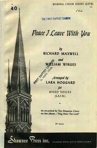 Peace I Leave With You Waring Choir Series SATB - Bild 1 von 1