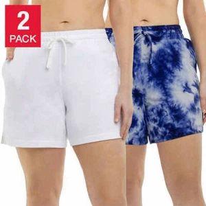 Danskin Ladies' Soft Active Short, 2-pack - Picture 1 of 9