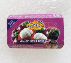 Asantee Thai Herbal MANGOSTEEN Honey Soap plus Vitamin C, E+AHA Lighten 125g - Picture 1 of 3