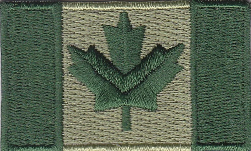 Canada Flag (green) Embroidered Patches 2.5"x1.5"  iron-on - Image 1 of 1