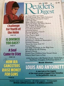 Vintage Readers Digest Magazine July 1989 - Picture 1 of 2