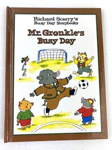 Richard Scarry's Busy Day Storybooks Mr. Gronkle's Busy Day Vintage Children's  - Picture 1 of 12