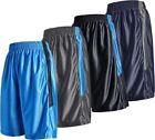 Pack de 4 shorts de basket-ball pour hommes course shorts d'entraînement athlétique neufs avec étiquettes 118