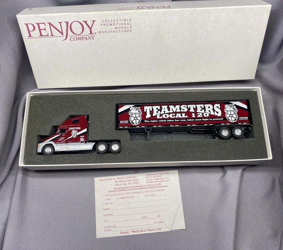 Penjoy Truck Trailer Teamsters Local 120 Minnesota MN Diecast 18-Wheeler Semi - Image 1 of 4