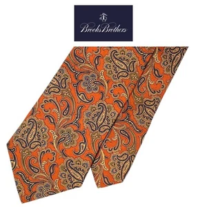 Brooks Brothers Makers braune Krawatte - blau grün weiß Paisleymuster Seide Neckie  - Bild 1 von 12